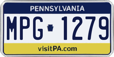 PA license plate MPG1279