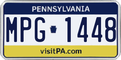 PA license plate MPG1448