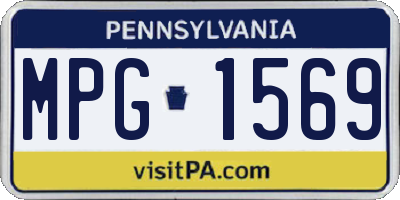 PA license plate MPG1569