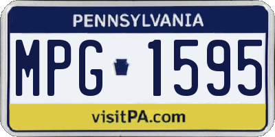PA license plate MPG1595