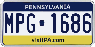 PA license plate MPG1686