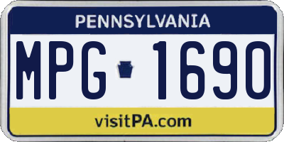 PA license plate MPG1690