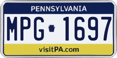 PA license plate MPG1697