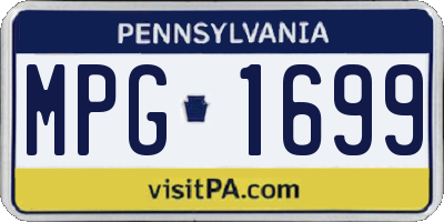PA license plate MPG1699