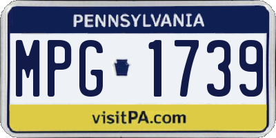 PA license plate MPG1739