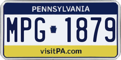 PA license plate MPG1879