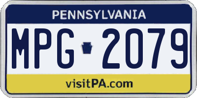 PA license plate MPG2079