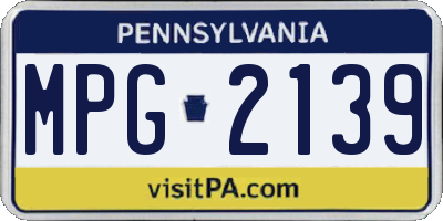 PA license plate MPG2139