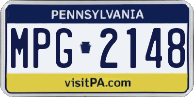 PA license plate MPG2148