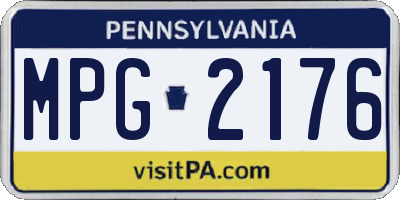 PA license plate MPG2176