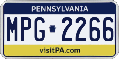 PA license plate MPG2266