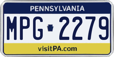 PA license plate MPG2279