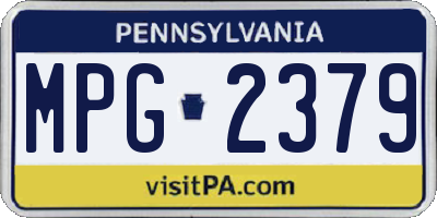 PA license plate MPG2379