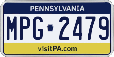 PA license plate MPG2479