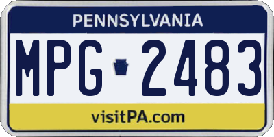 PA license plate MPG2483