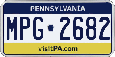 PA license plate MPG2682
