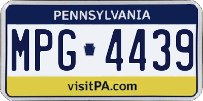 PA license plate MPG4439