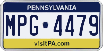 PA license plate MPG4479