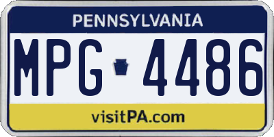 PA license plate MPG4486