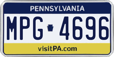 PA license plate MPG4696
