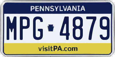 PA license plate MPG4879