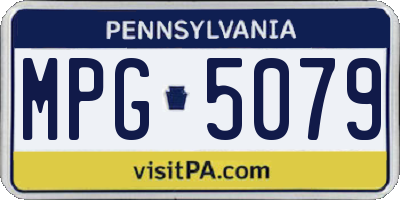 PA license plate MPG5079