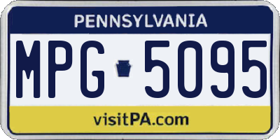 PA license plate MPG5095