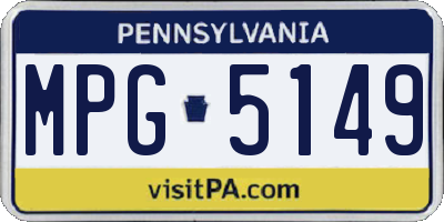 PA license plate MPG5149
