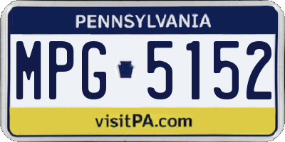 PA license plate MPG5152