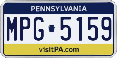 PA license plate MPG5159