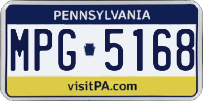 PA license plate MPG5168
