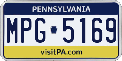 PA license plate MPG5169