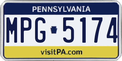 PA license plate MPG5174