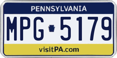 PA license plate MPG5179