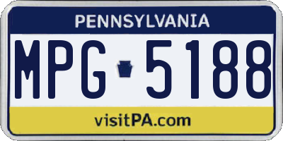 PA license plate MPG5188