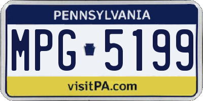 PA license plate MPG5199