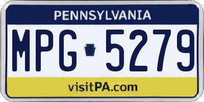 PA license plate MPG5279