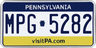 PA license plate MPG5282