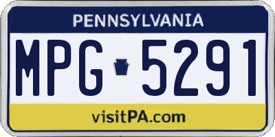PA license plate MPG5291