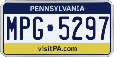 PA license plate MPG5297