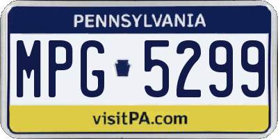 PA license plate MPG5299