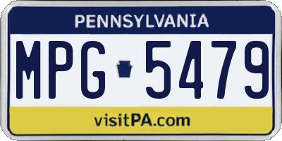 PA license plate MPG5479