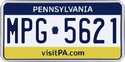PA license plate MPG5621