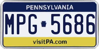 PA license plate MPG5686