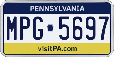 PA license plate MPG5697