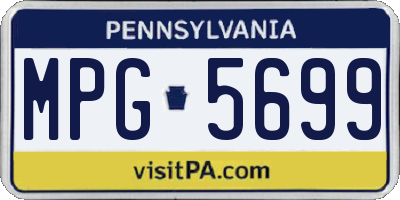 PA license plate MPG5699