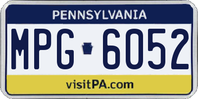 PA license plate MPG6052
