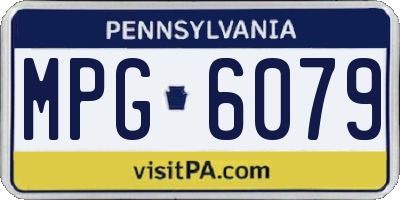 PA license plate MPG6079
