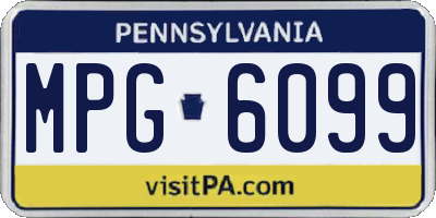 PA license plate MPG6099