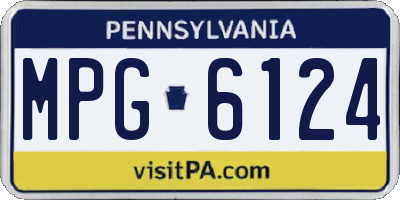 PA license plate MPG6124
